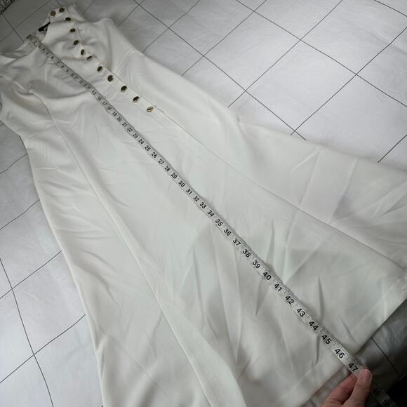 Banana Republic Dress Womens 6 White Cream Sleeveless Sheath Button Down Classic - Picture 10 of 10